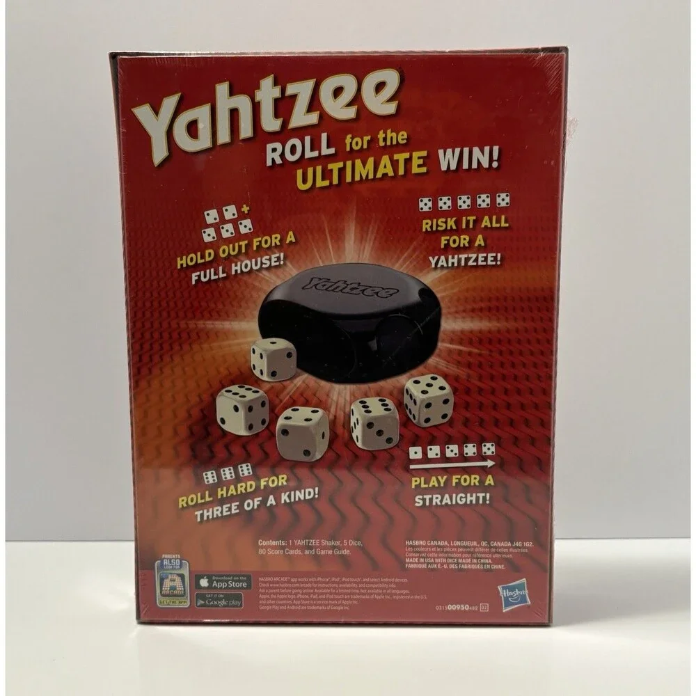 Hasbro Gaming Yahtzee Classic Dice Game Family Fun for Kids and Adults Ages 8+